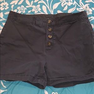 Black High Waisted Shorts